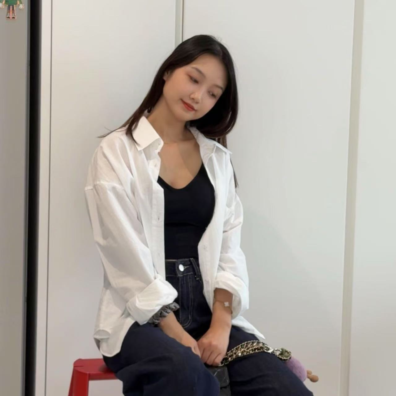 林金亚｜夏季三色长袖棉衬衫