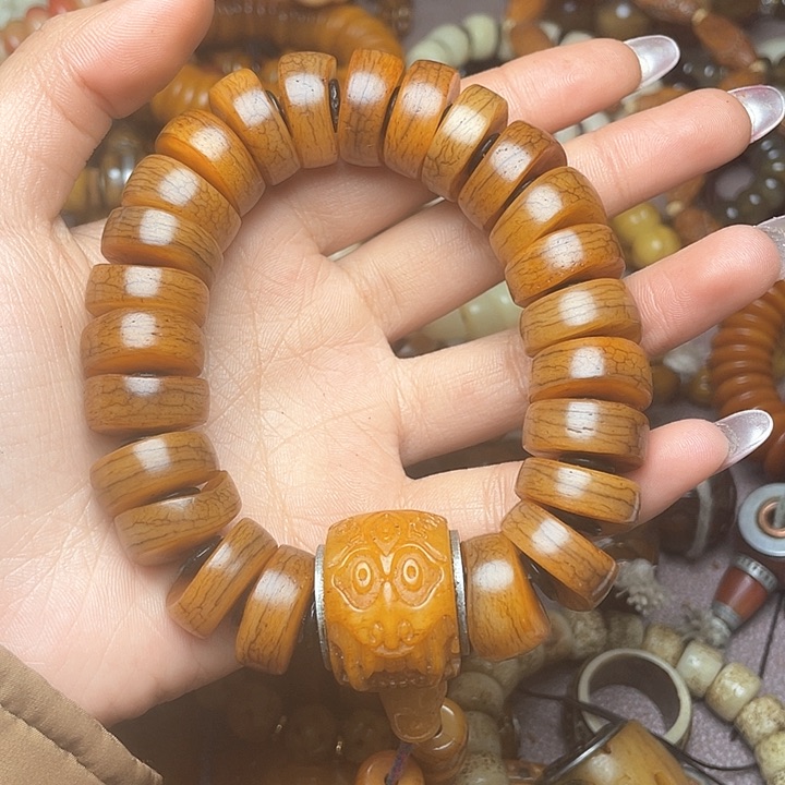 用****0牦牛骨手持手串卡18