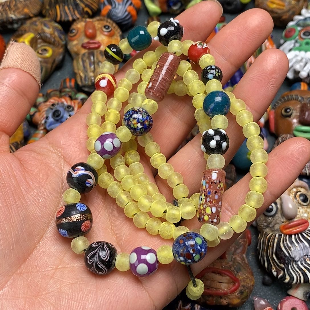 琉璃颈饰新款链子
