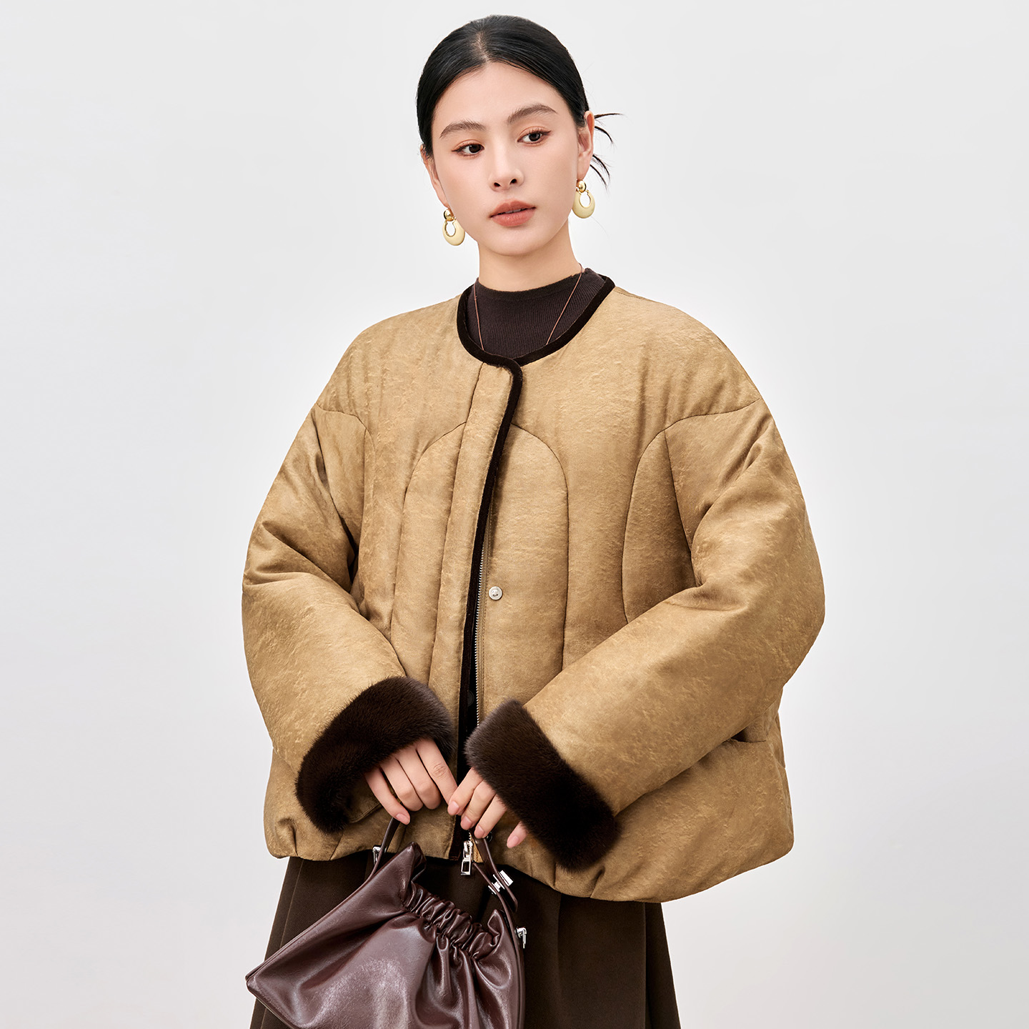 新中式国风提花鹅绒服52502115
