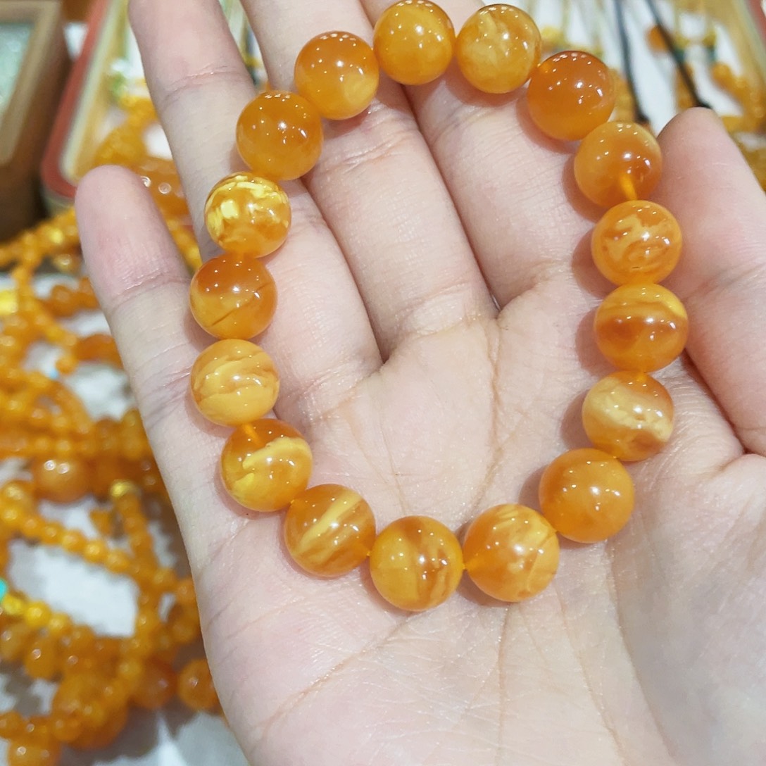 蜜蜡手链未镶嵌手串