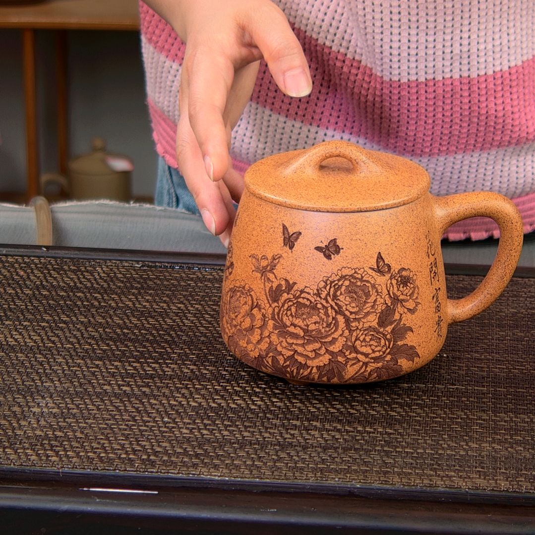 【闪购商品】茶杯绿泥高货放漏