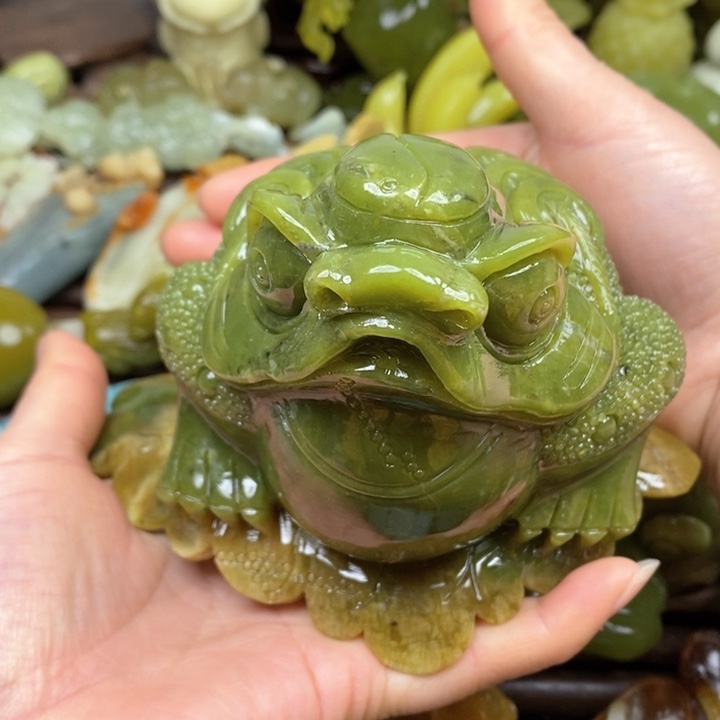 蛇纹石玉（覆膜）珠宝奇石未镶嵌“****采
