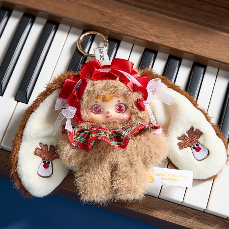 直播代拆 三小毛圣诞长耳 雪夜茶话会系列潮玩盲盒