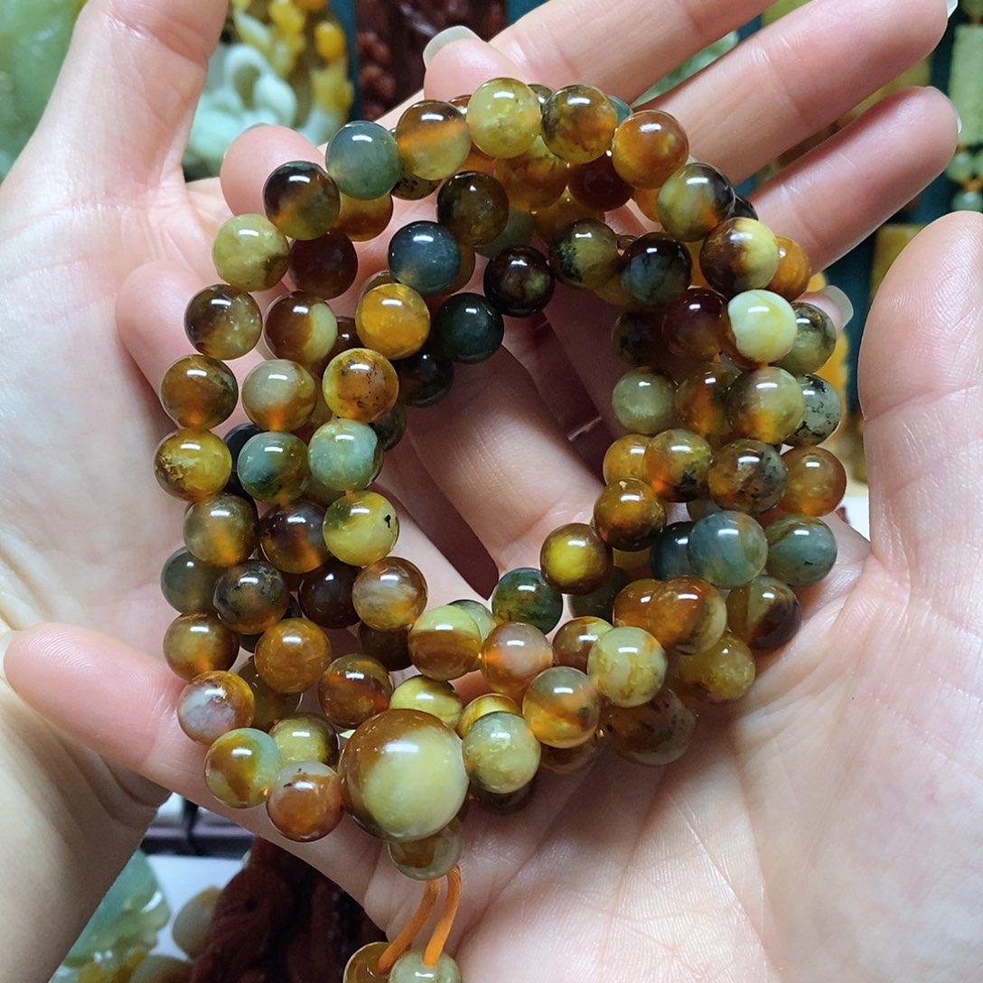 蛇纹石玉未镶嵌手链