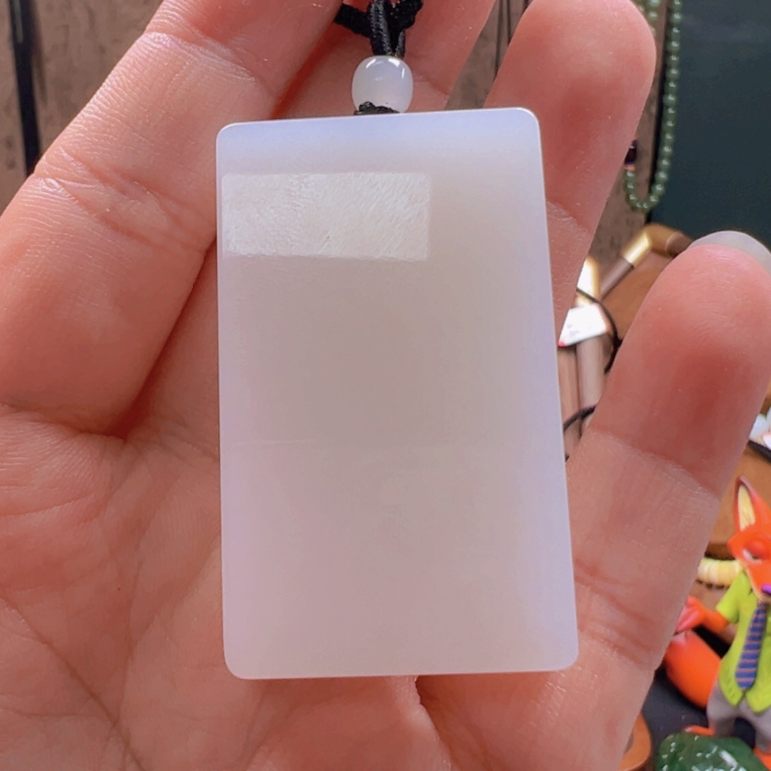 吊坠(不含链)未镶嵌和田玉野牛沟六刀牌