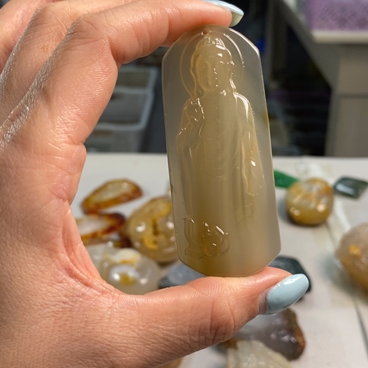 玛瑙/玉髓未镶嵌吊坠(不含链)