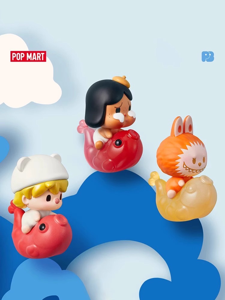 【拆盒】POPMART泡泡玛特泡泡萌粒 遇见锦鲤系列公仔盲袋