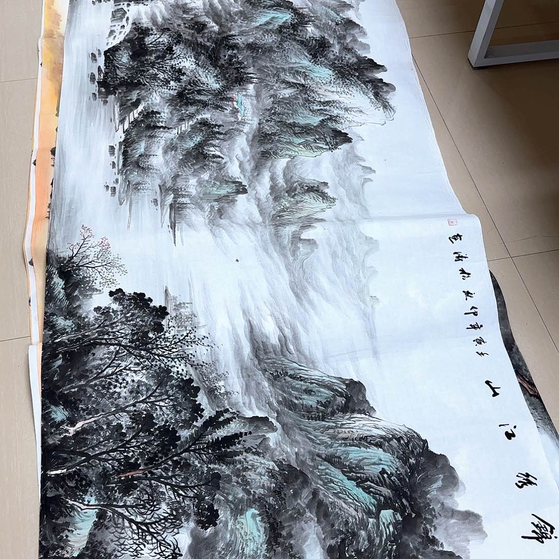 国画国画作品多次