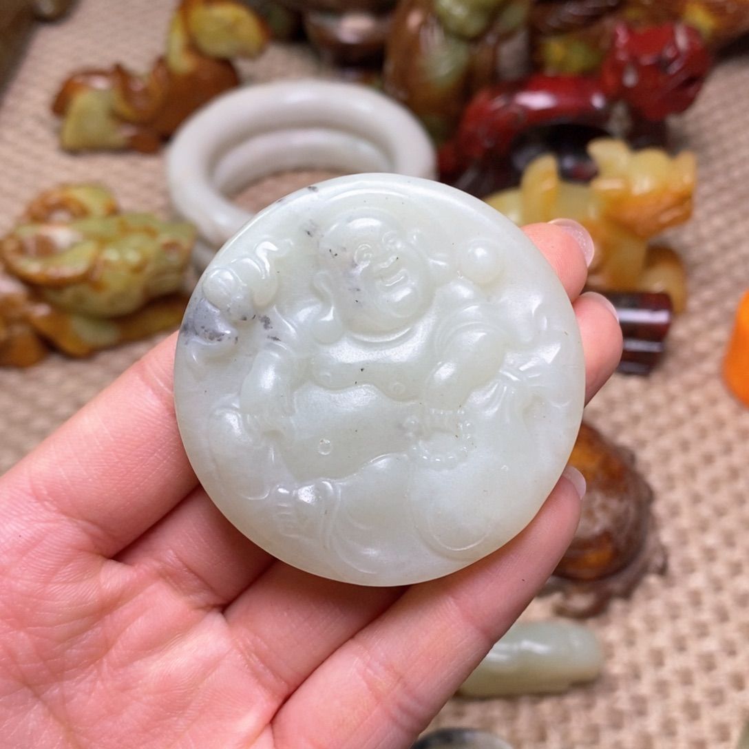 白玉菩提吊坠白玉菩提白玉菩提摆件