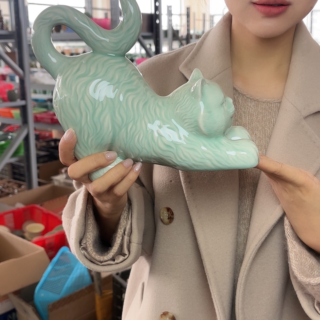 龙泉云间青瓷小米茶器