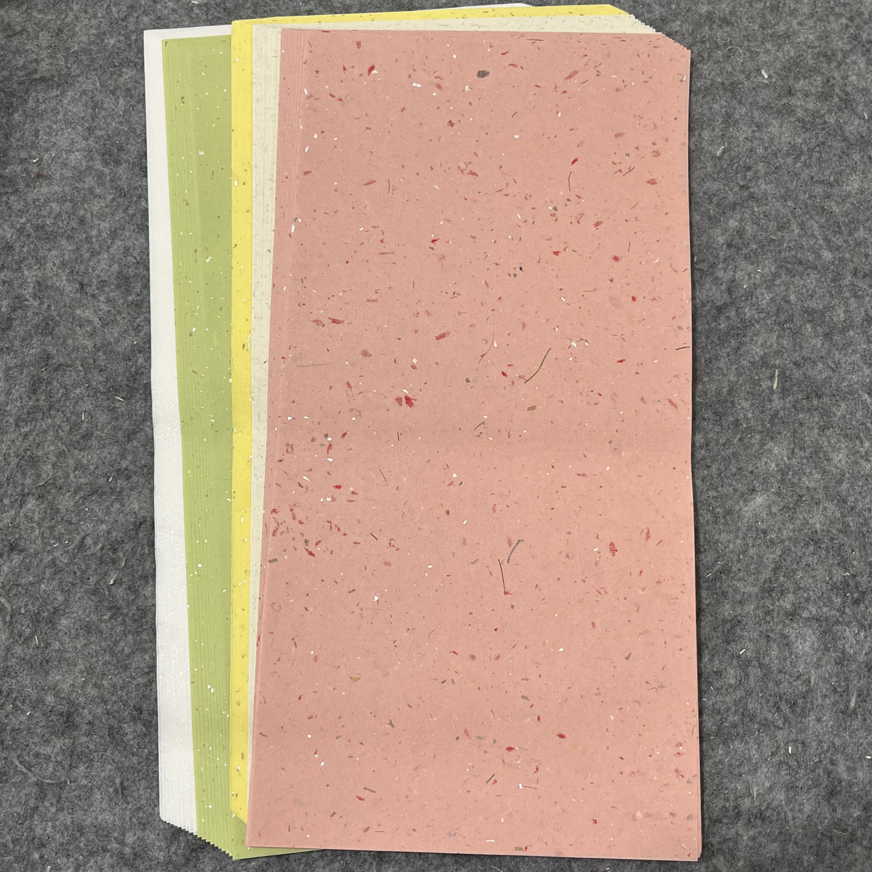 松星宣纸纯手工制作半生半熟五色槽底纸书法国画创作练习使用