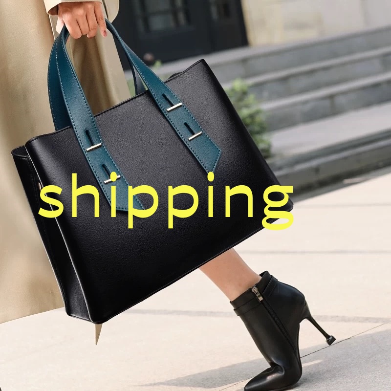 shipping 斜挎包简约单根高档纯色托特包中年防盗单肩款