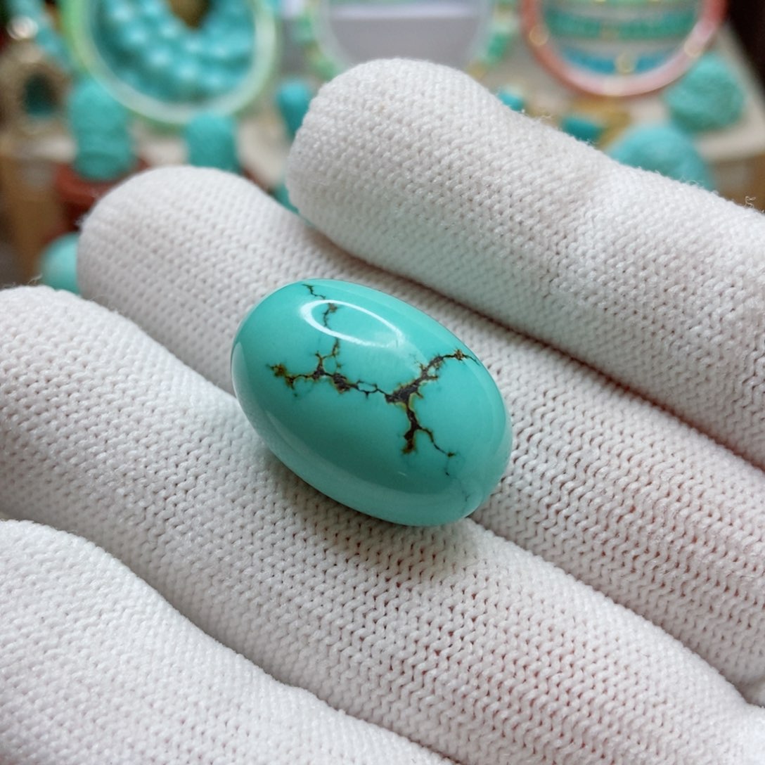 绿松石珠子未镶嵌