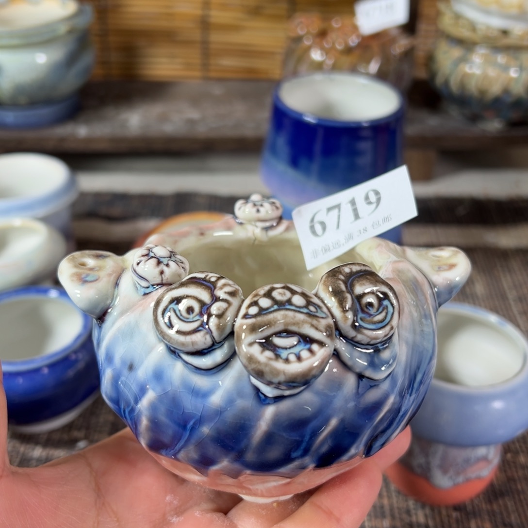 陶瓷口6 景德镇手工花盆