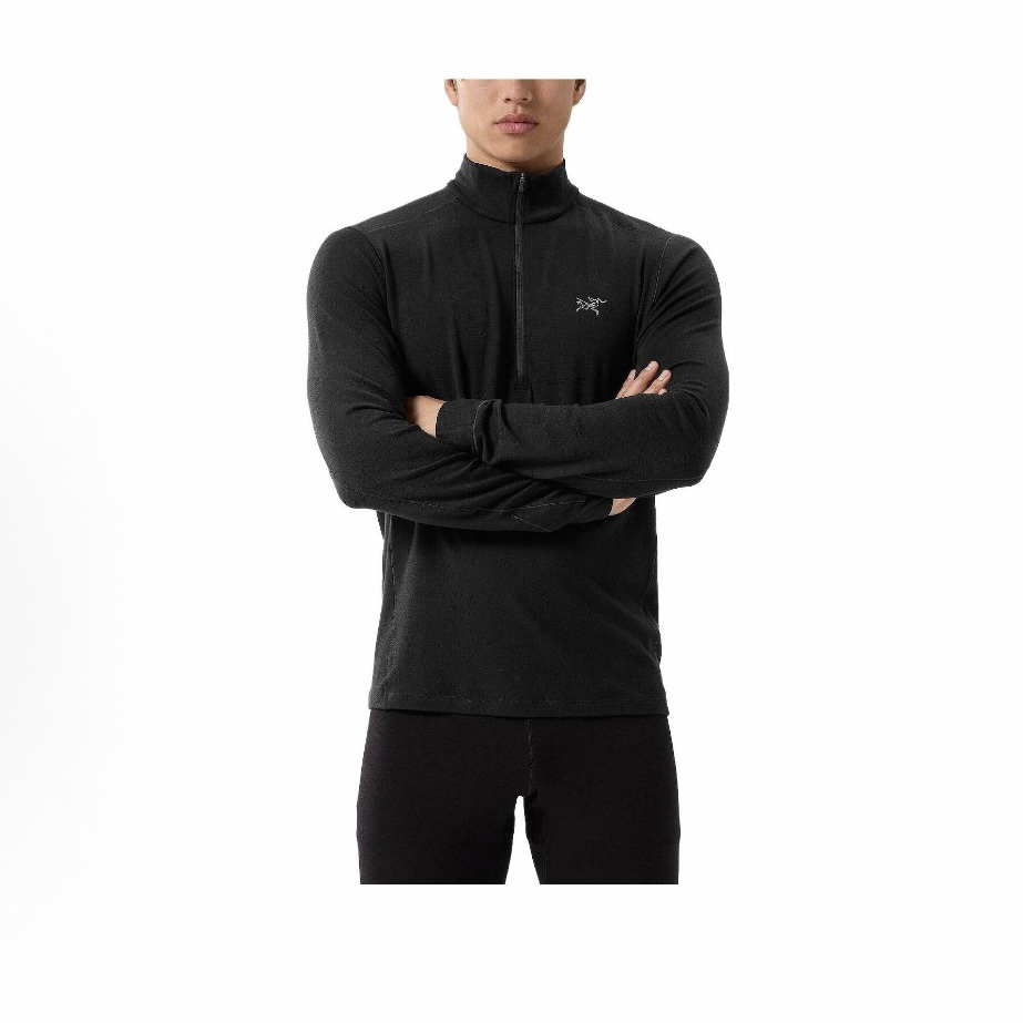 【活动】Arcteryx始祖鸟 RHO Merino美利奴羊毛保暖防臭半拉链卫衣