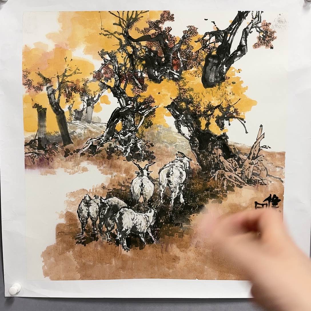 国画国画纯手绘作品请放心去藏