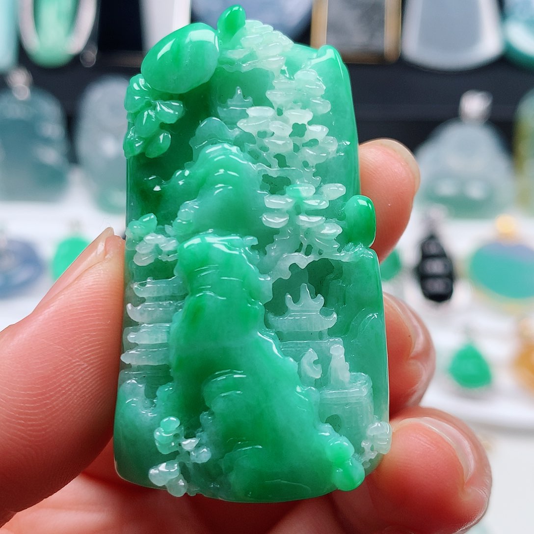 翡翠颈饰未镶嵌卡12