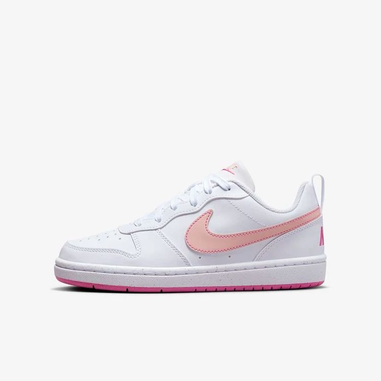 NIKE/耐克新款白粉色低帮休闲鞋女鞋板鞋运动鞋小白鞋透气经典   