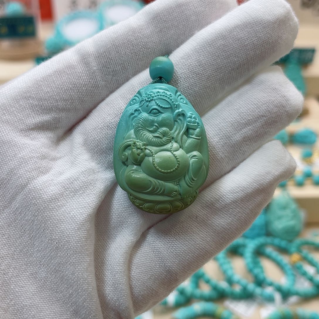 绿松石珠宝奇石未镶嵌