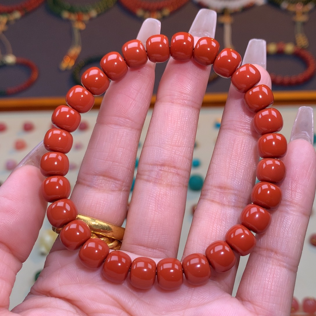 南红玛瑙未镶嵌颈饰