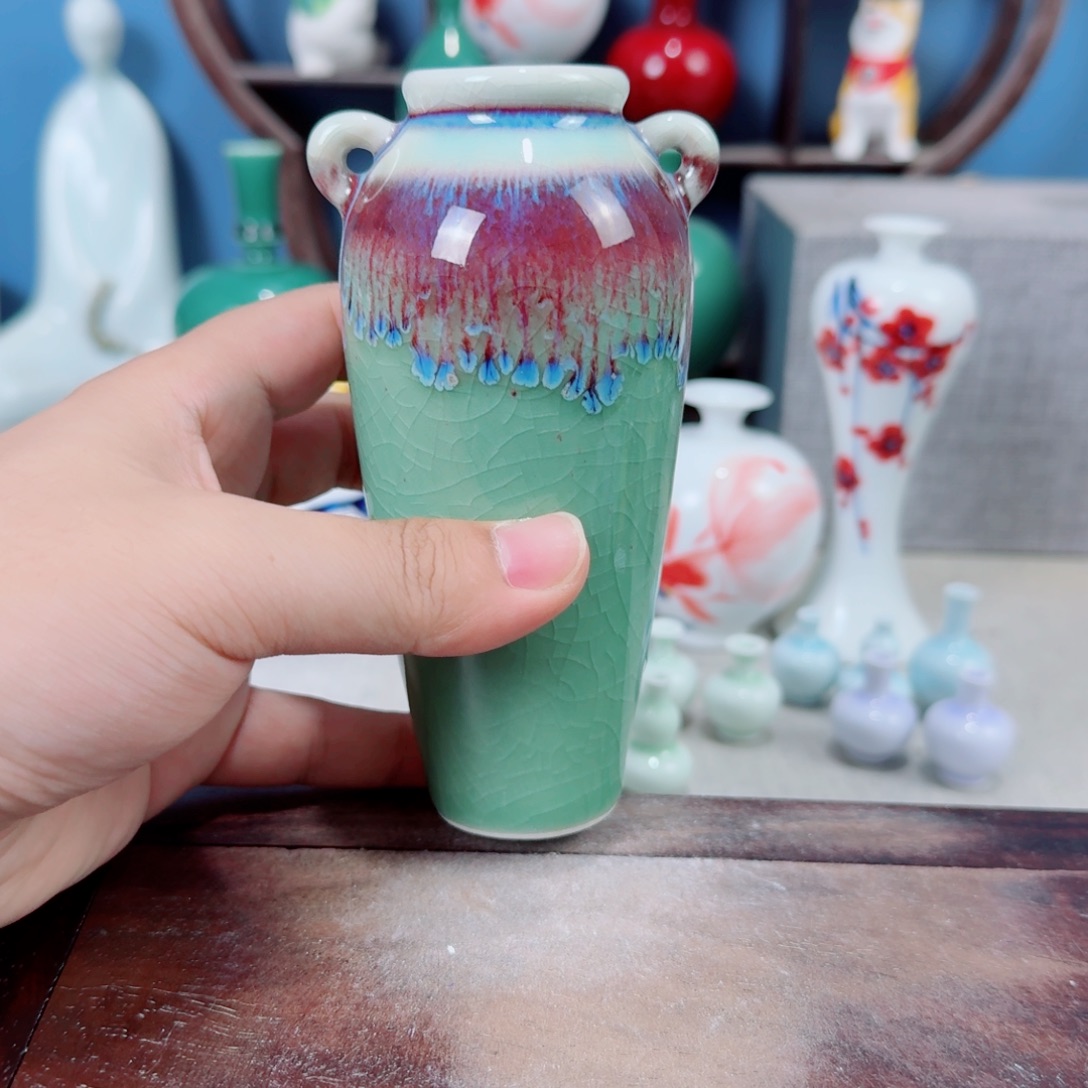 陶瓷手工小花器摆件