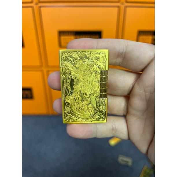 金色貔貅招财进宝打火机雕刻（需自行配油）