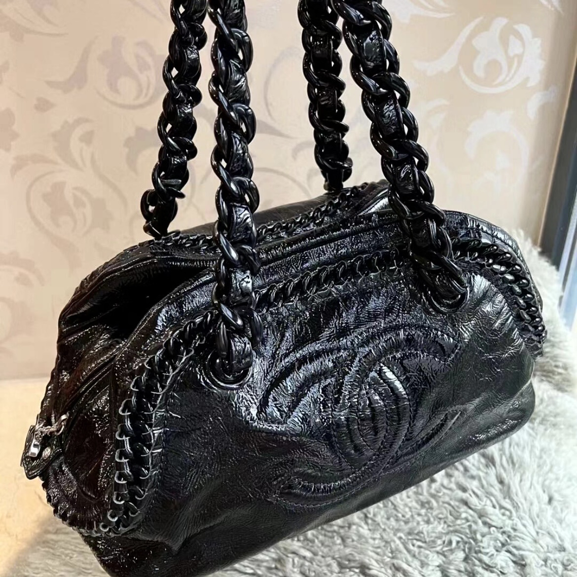 95新 Chanel/香奈儿 多多奢品/香奈儿亚克力保龄球包/98新