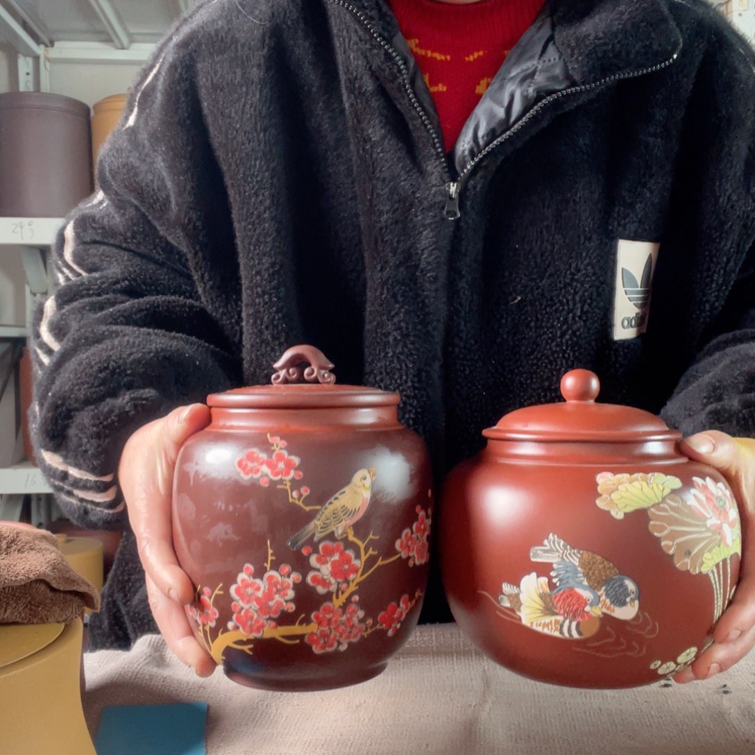 紫砂茶叶罐今天晚上