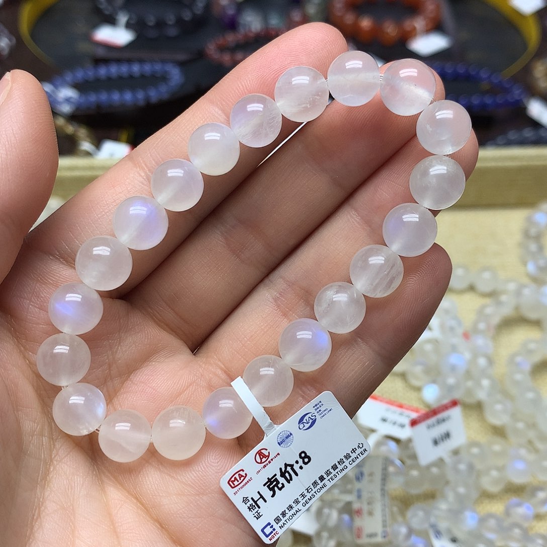 月光石手链未镶嵌手链