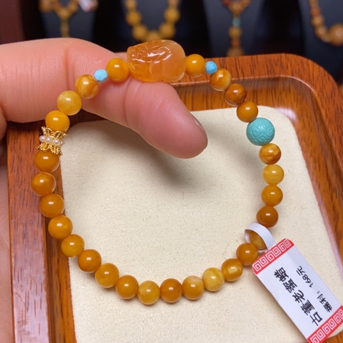 【闪购商品】蜜蜡手链未镶嵌手串