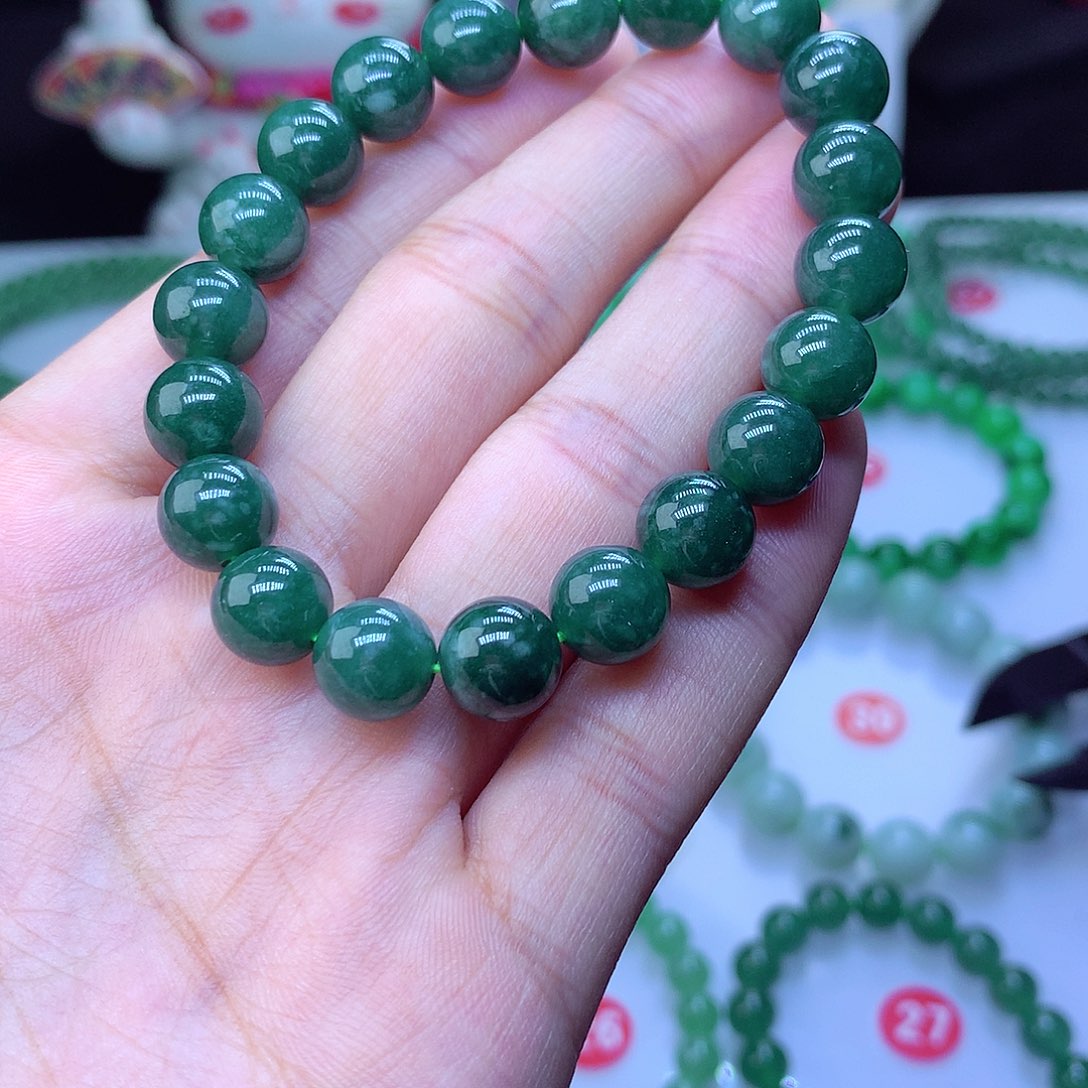 翡翠毛衣链未镶嵌卡9.5