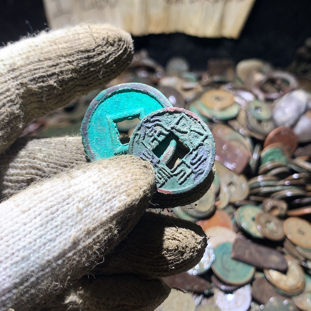 白***）铜小杨小杨工艺品花钱