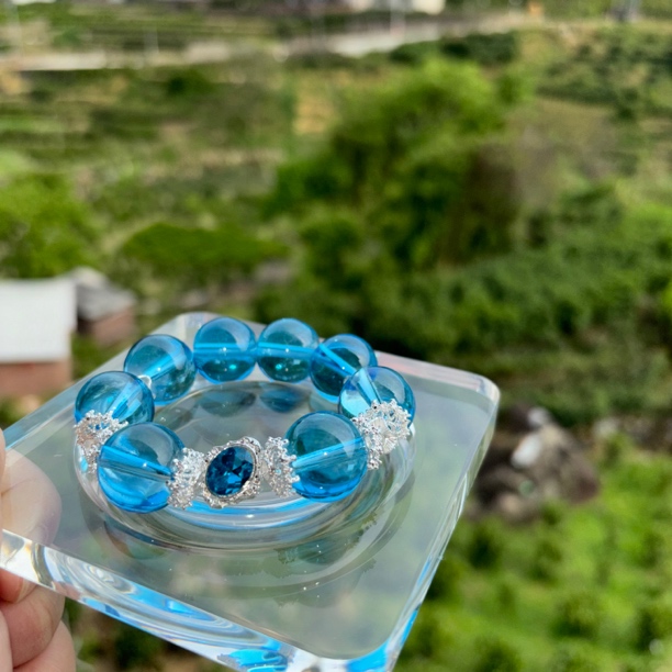 合金仿水晶手链 diy手串直播间过款链接喊到号数去拍记得看详情图