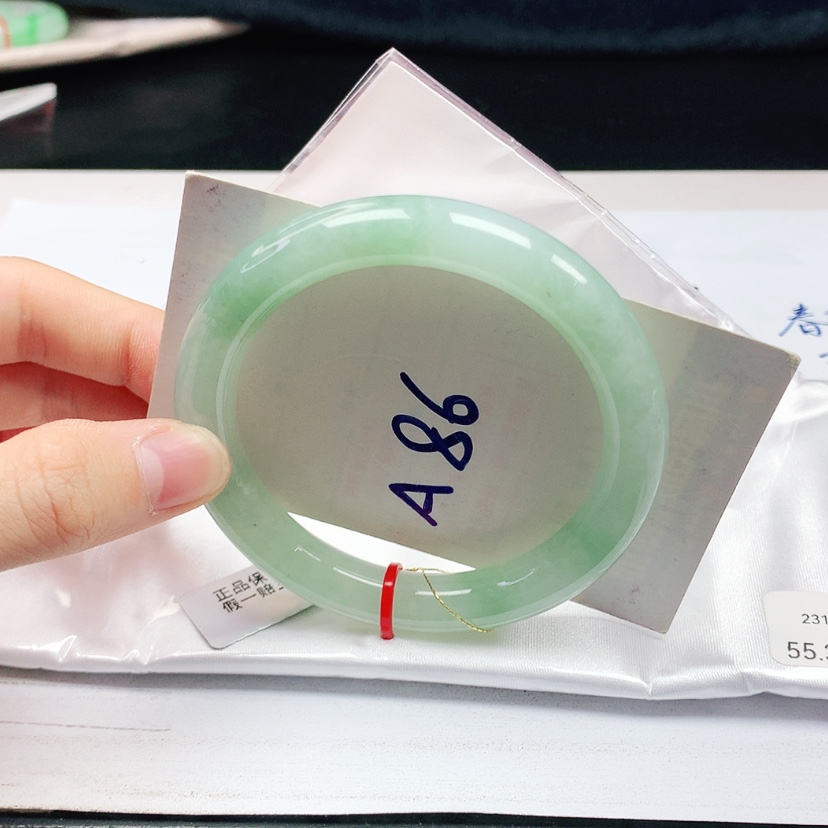 【闪购商品】翡翠手镯（圆镯）未镶嵌天然缅甸a货手镯55+