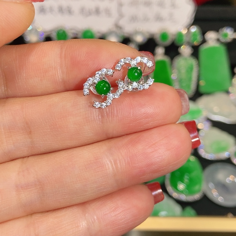 【闪购商品】未镶嵌翡翠耳饰天然翡翠