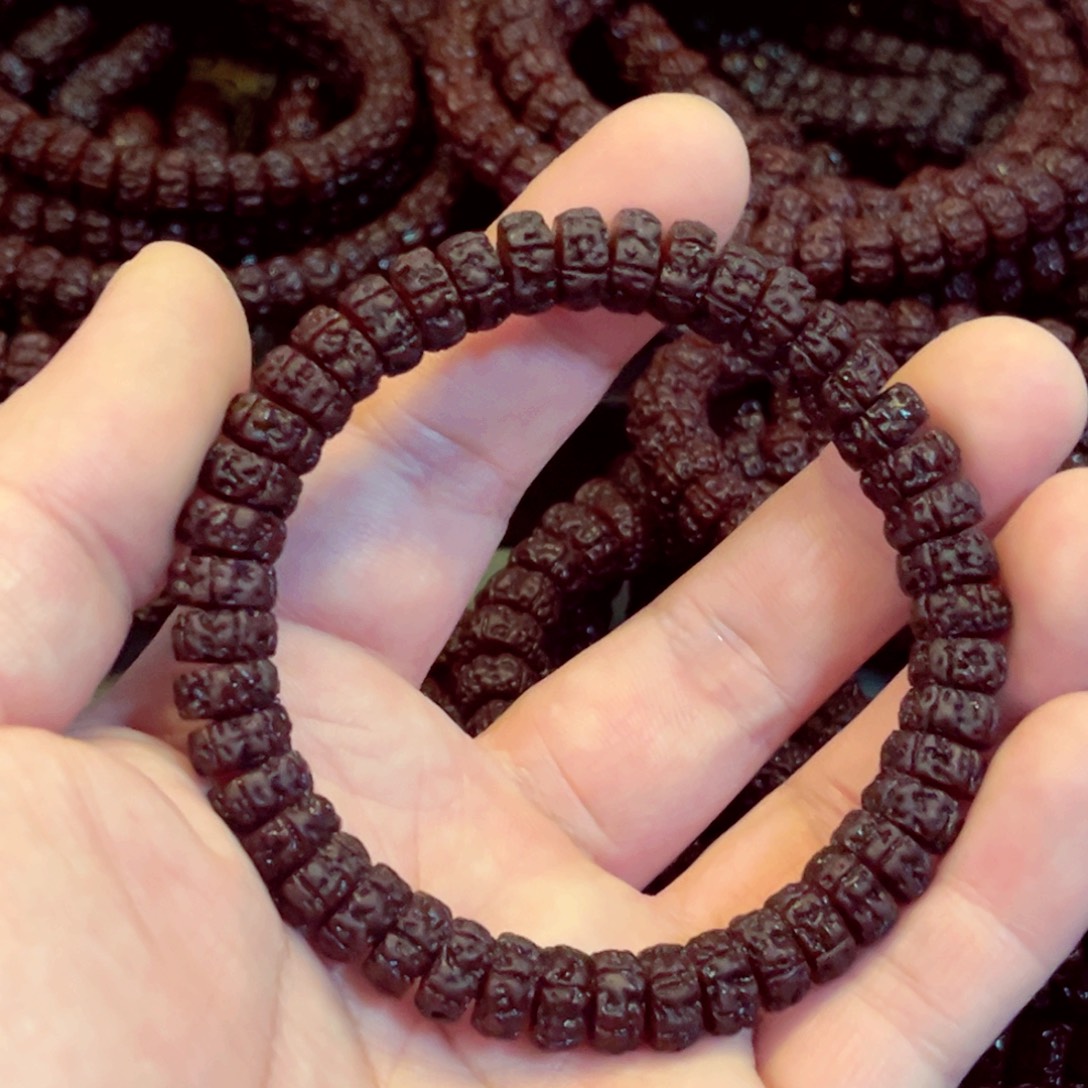 金刚菩提手串9.6龙切纯血老树王单圈