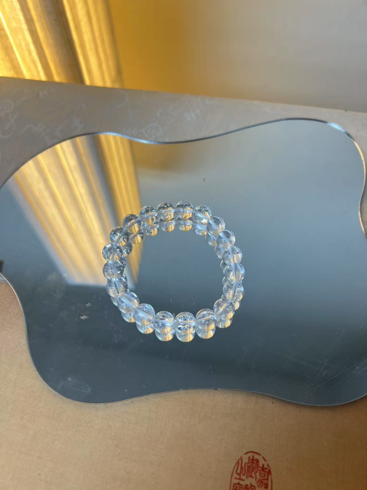 19号 白阿塞水晶10mm单圈手串