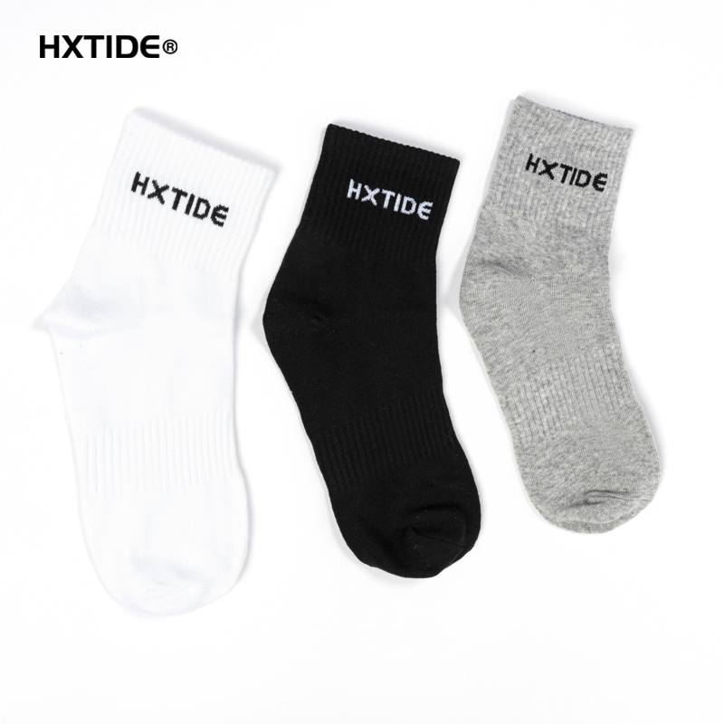 【胡轩推荐】精梳棉中筒四双男士吸汗透气休闲袜子S409550003101
