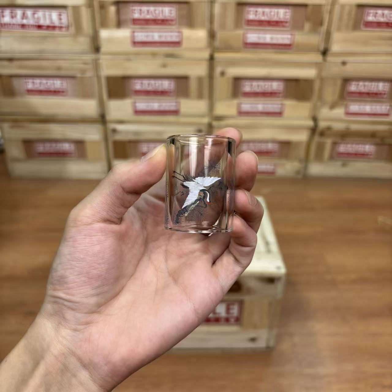【闪购商品】松鹤盖置茶道配件