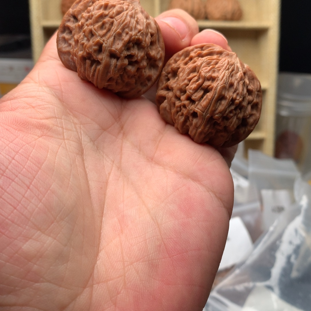 把件文玩核桃39尺全品无修磨盘