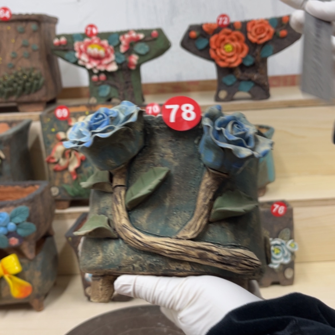 【闪购商品】紫砂花盆78号  口径12外高14