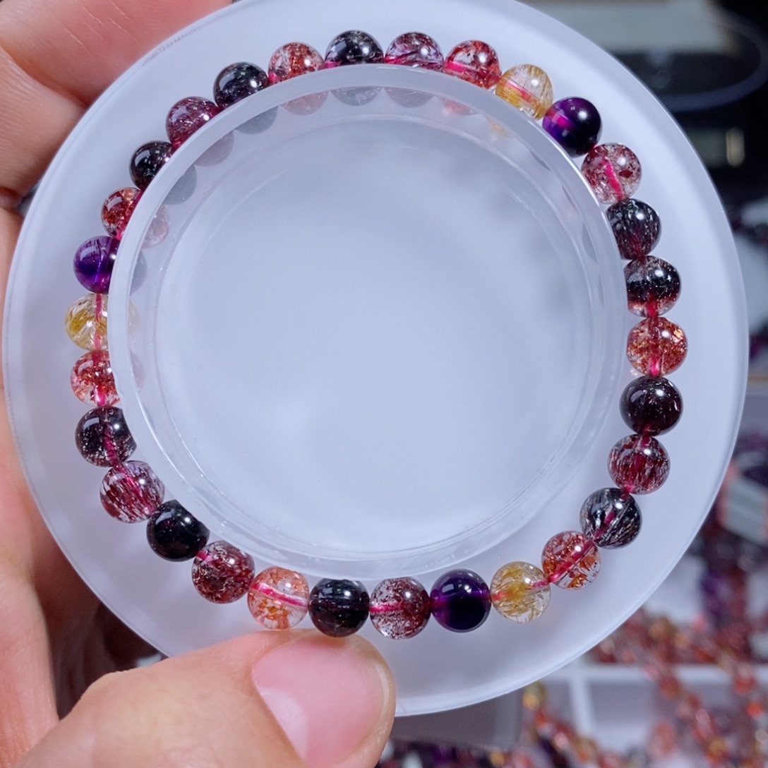 水晶手链未镶嵌黑加仑