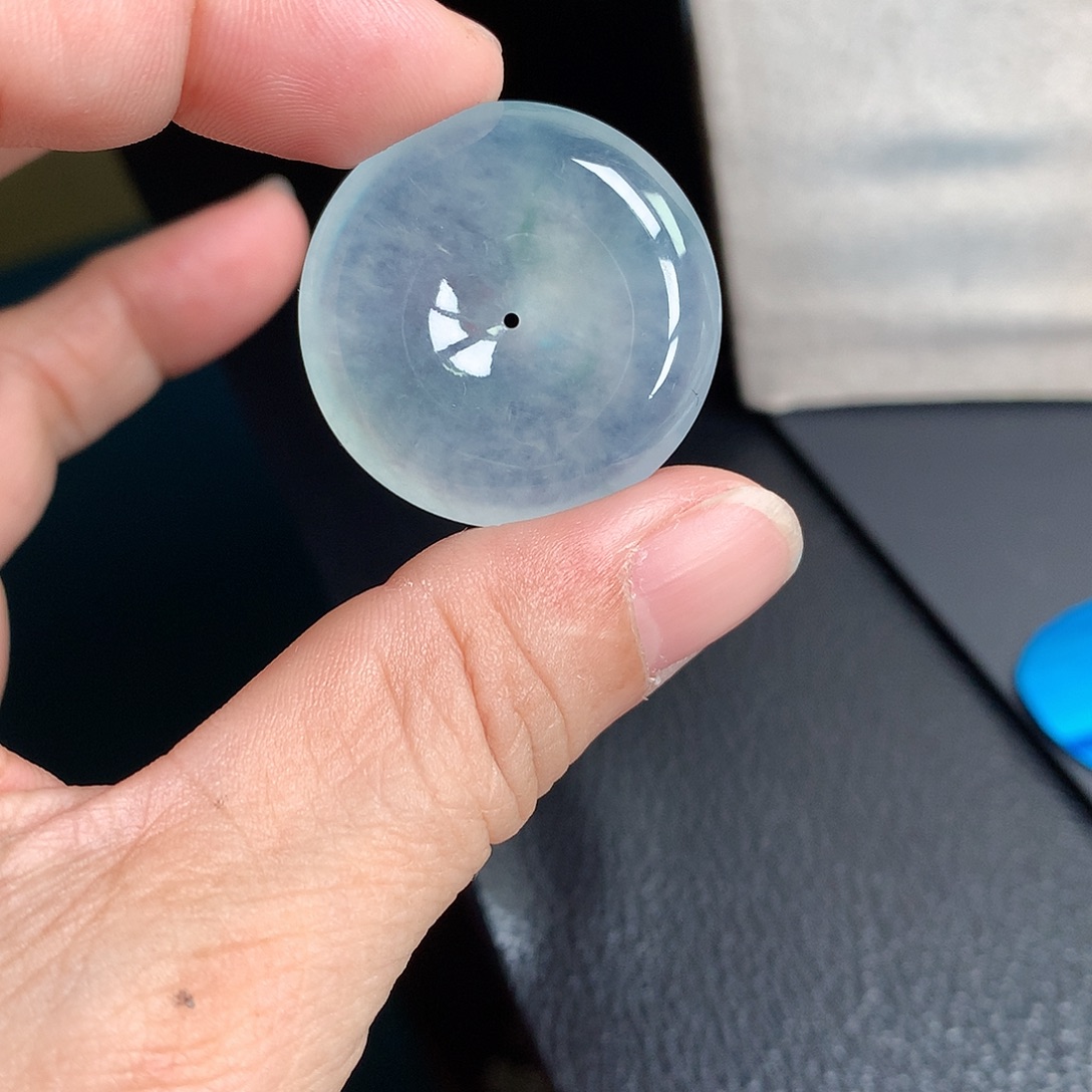 翡翠裸石缅甸天然A货翡翠冰种平安扣