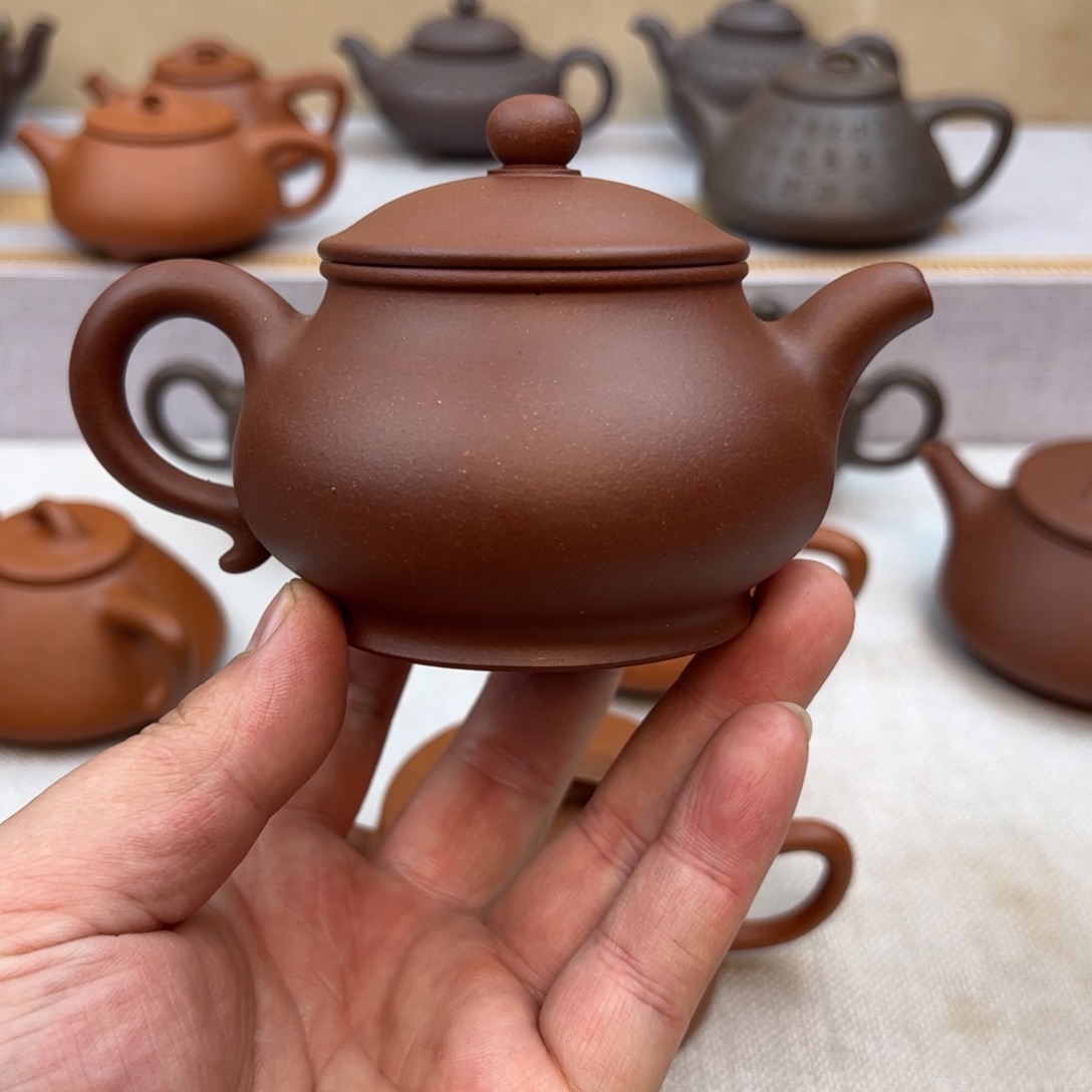紫砂茶壶微瑕、潘壶170cc 中槽青料
