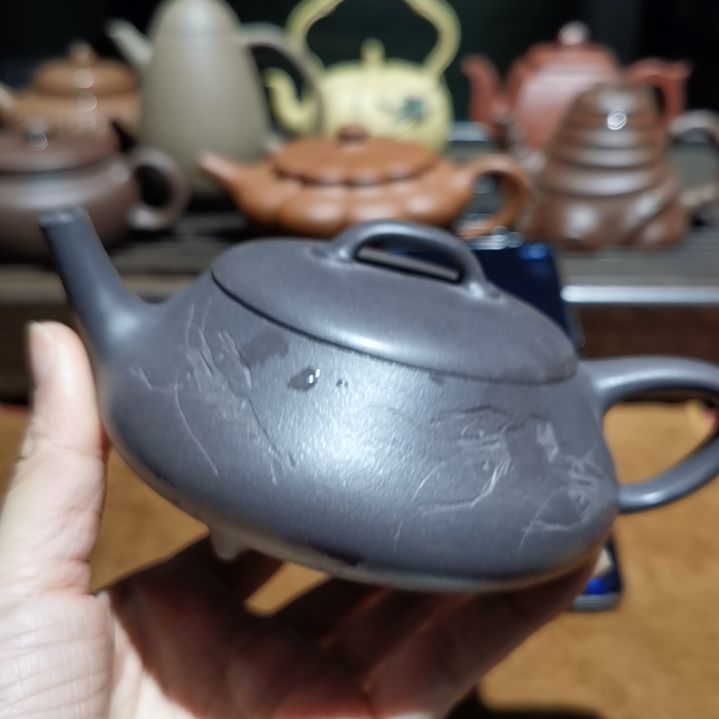 【闪购商品】紫砂茶壶燕****9半手石瓢