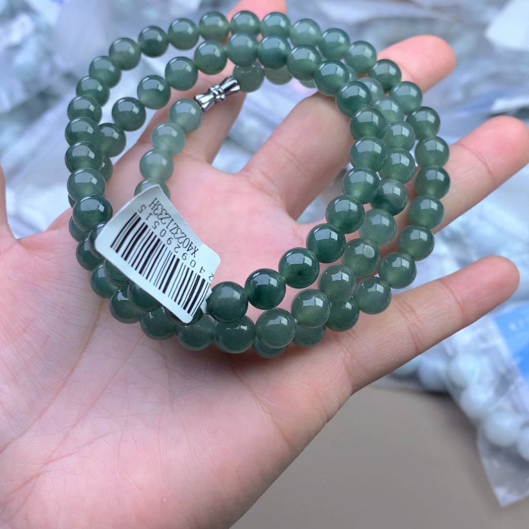 未镶嵌手串定制翡翠手串