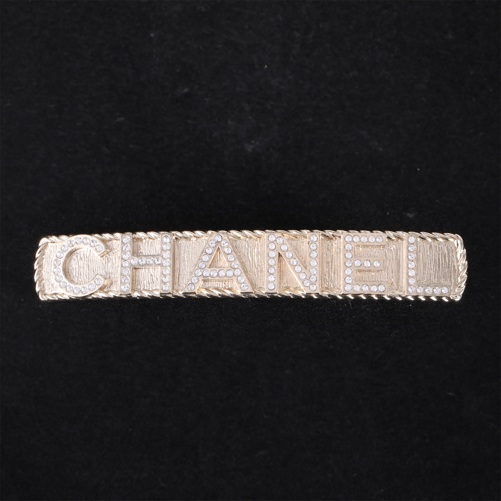 99新 Chanel/香奈儿  合金 字母 水钻 发夹P205336755