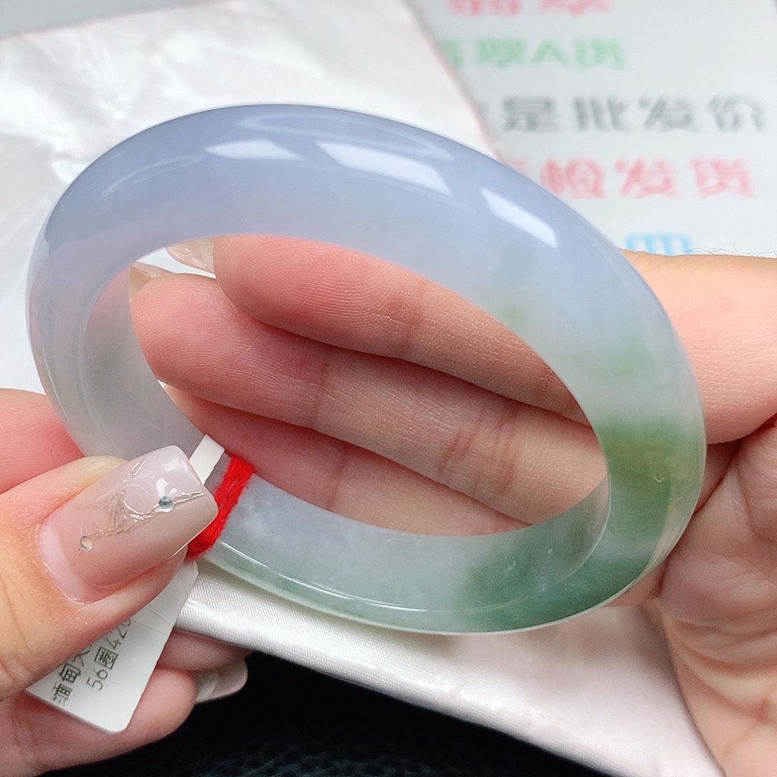 未镶嵌手镯翡翠56正圈