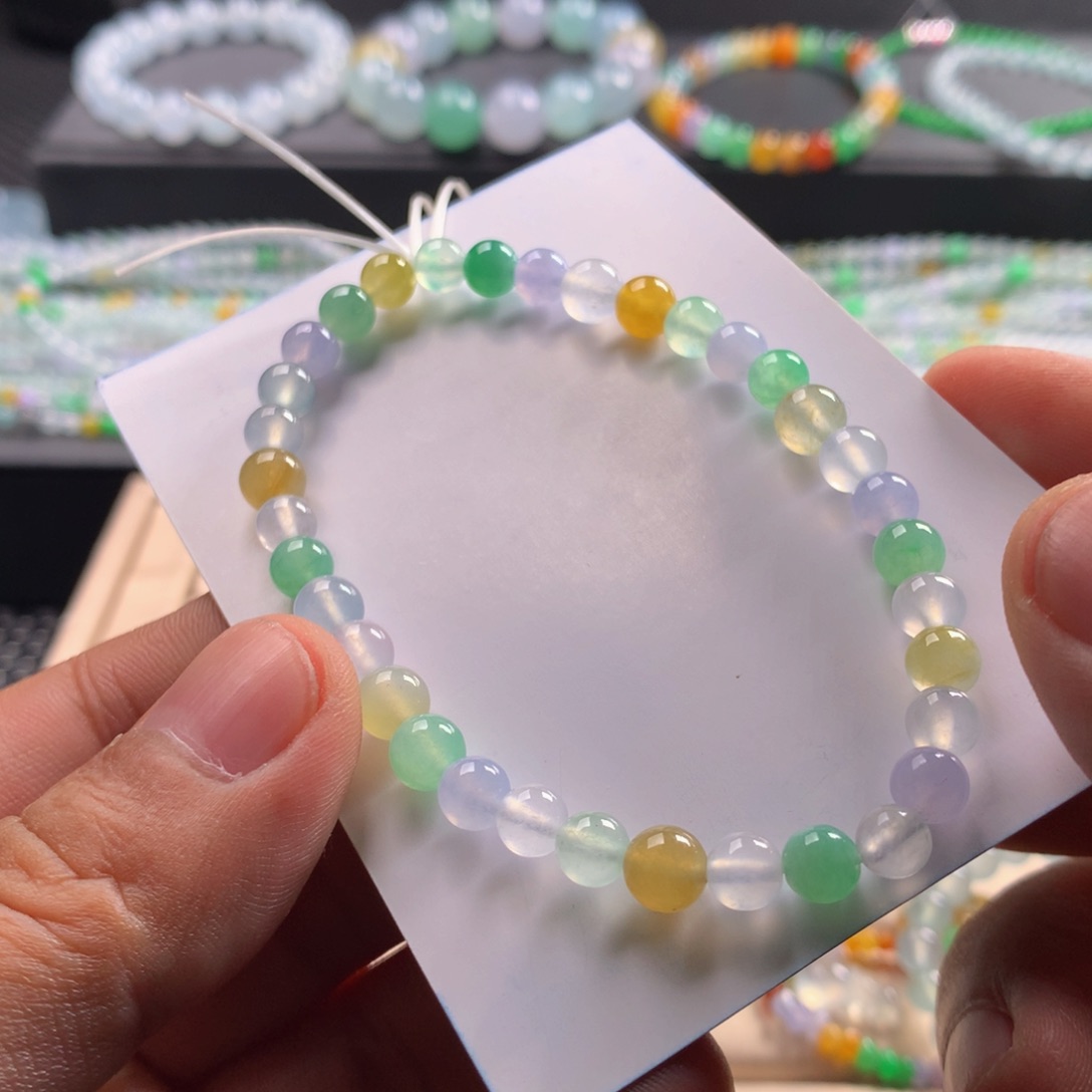 翡翠未镶嵌手链天然缅甸翡翠